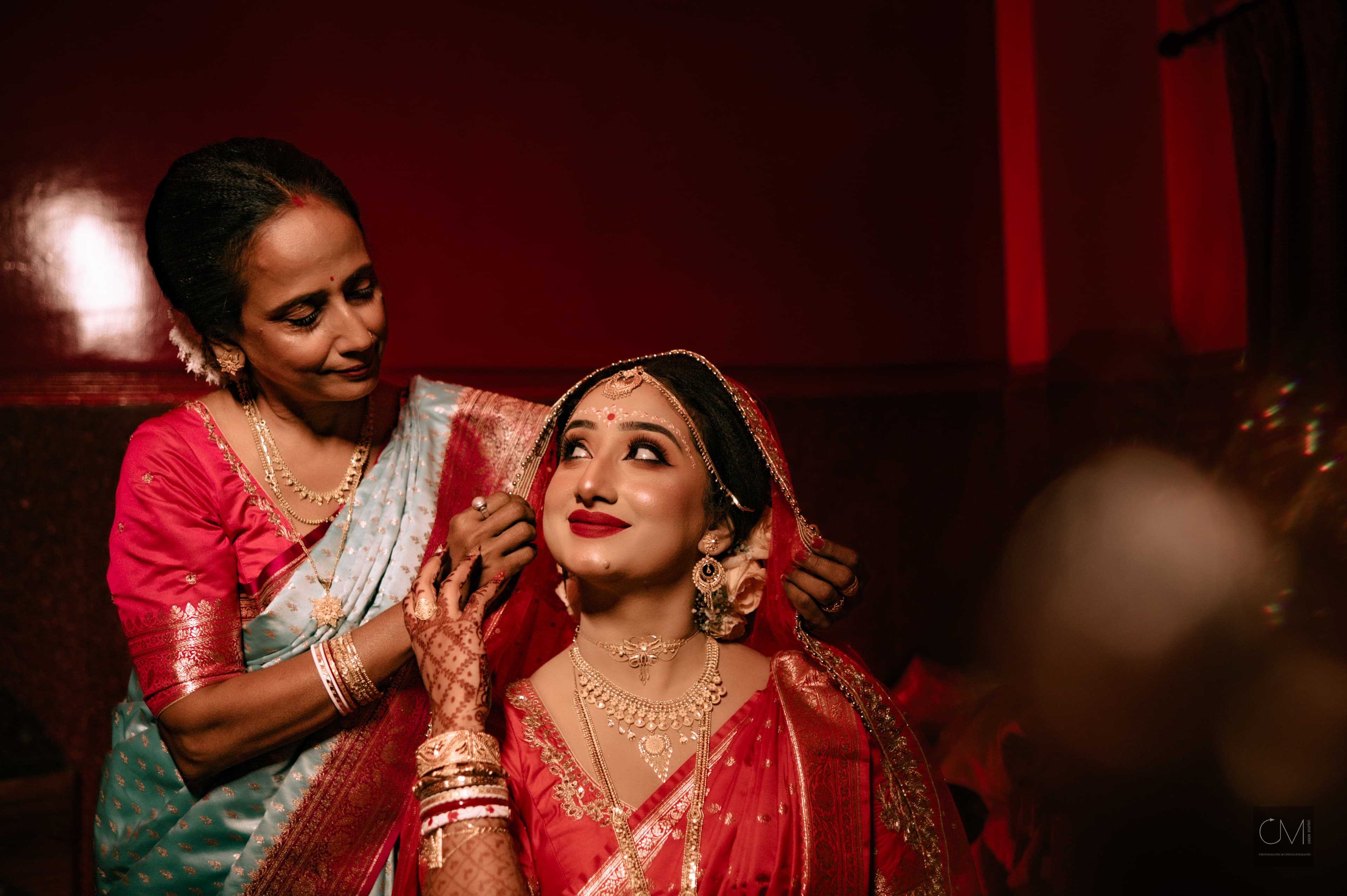 Creative Monks Bengali bridal portrait
