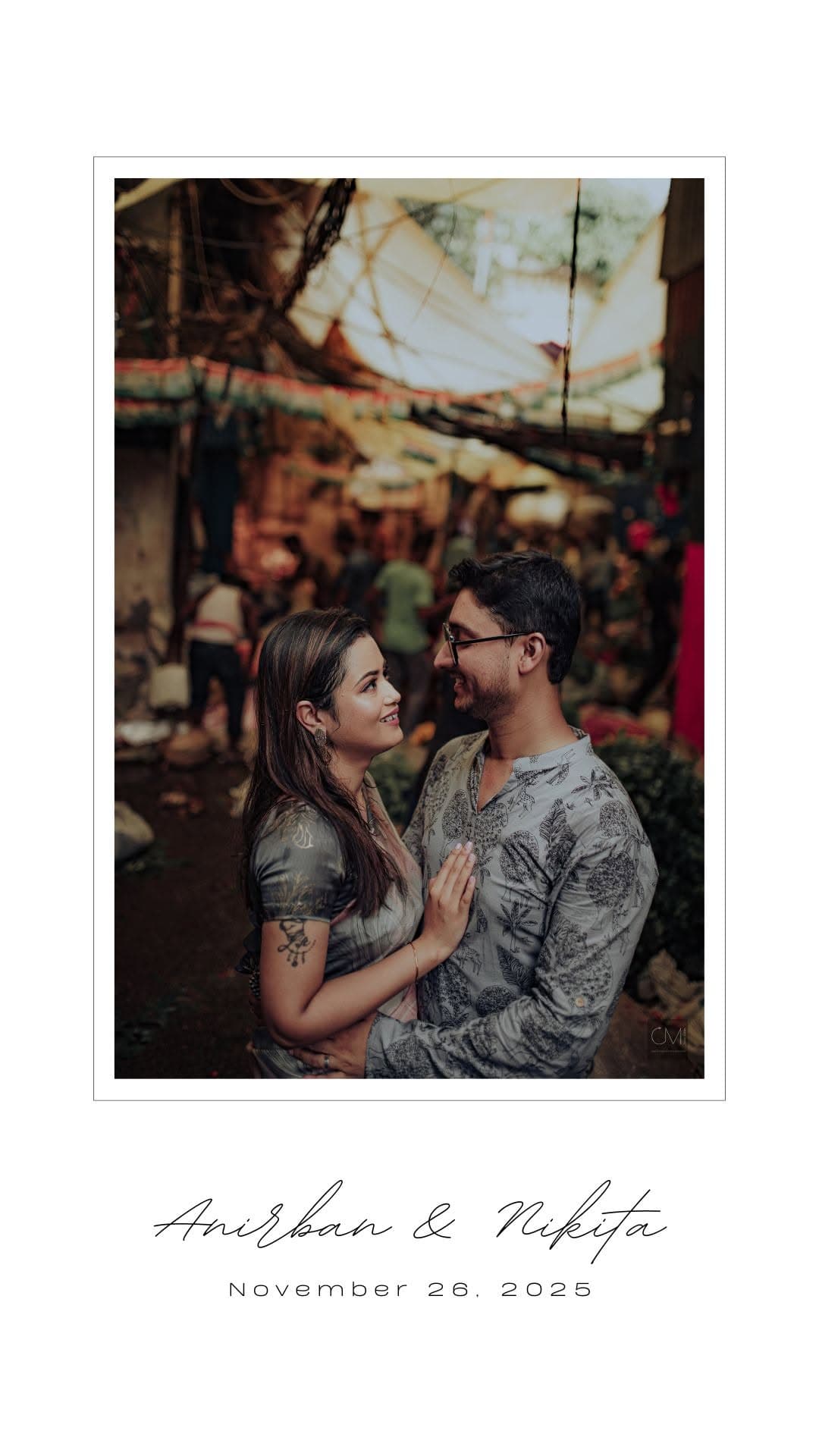 Creative Monks wedding portrait